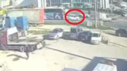 Y&uuml;rekleri Ağzına Getiren Kaza: Otomobil Metrelerce Savruldu