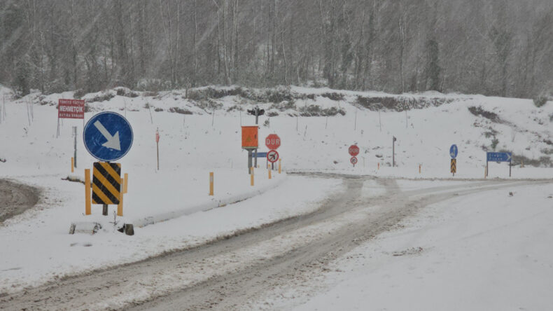 Zonguldak'ta Deniz Taştı, Kardan 81 Köy Yolu Kapandı