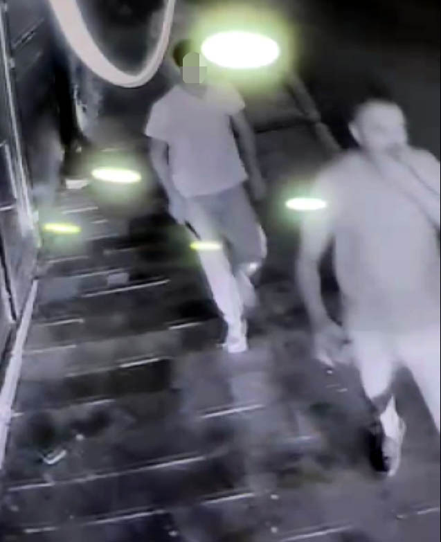 Olay yeri güvenlik kamerası görüntüsü