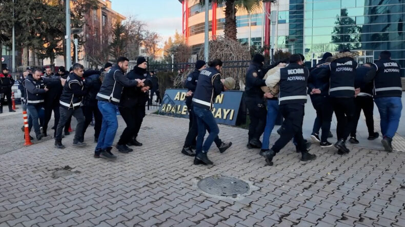 Adıyaman'da Su&ccedil; &Ouml;rg&uuml;tlerine Y&ouml;nelik Operasyon: 14 Kişi Tutuklandı