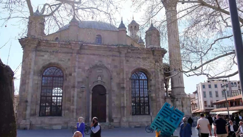 Tarihi camide çekilen görüntüler