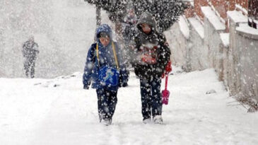 Ankara'daki Kırsal Mahallelerde Okullar Tatil Edildi