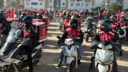 Antalya&rsquo;da Motokuryeler D&uuml;ş&uuml;k Zam Oranına Karşı Eylem Yaptı