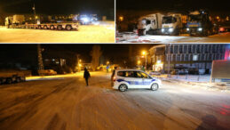 Ardahan-Kars Kara Yolu Kar ve Tipi Nedeniyle Kapandı