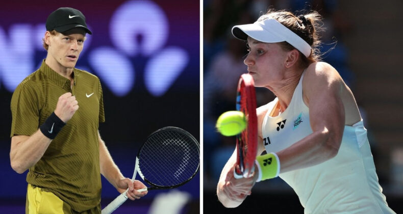 Avustralya A&ccedil;ık'ta Jannik Sinner ve Elena Rybakina Rahat Turladı