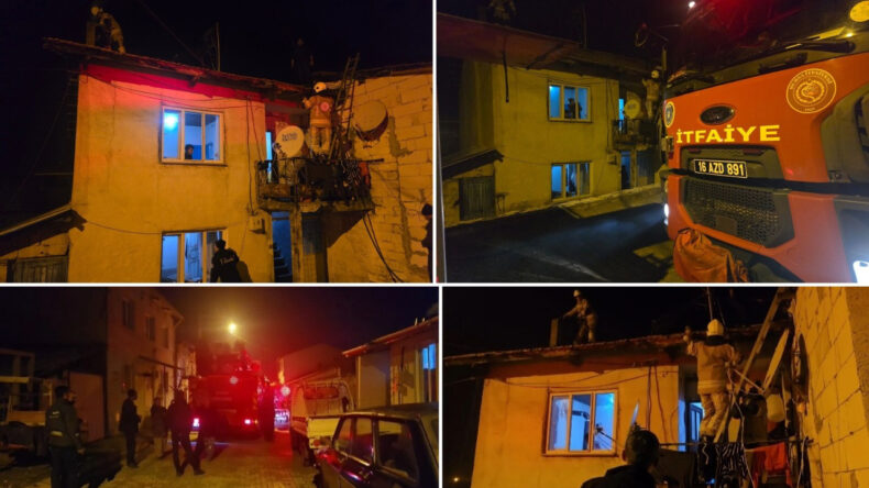 Baca Yangını Mahalle Sakinlerini Sokağa Döküldü