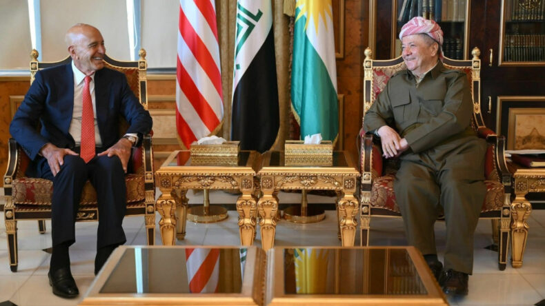 Barzani, Barrack ile G&ouml;r&uuml;şt&uuml;