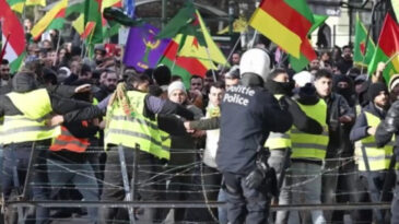 Br&uuml;ksel'de YPG/SDG Yandaşları Tarafından Saldırı Ger&ccedil;ekleşti