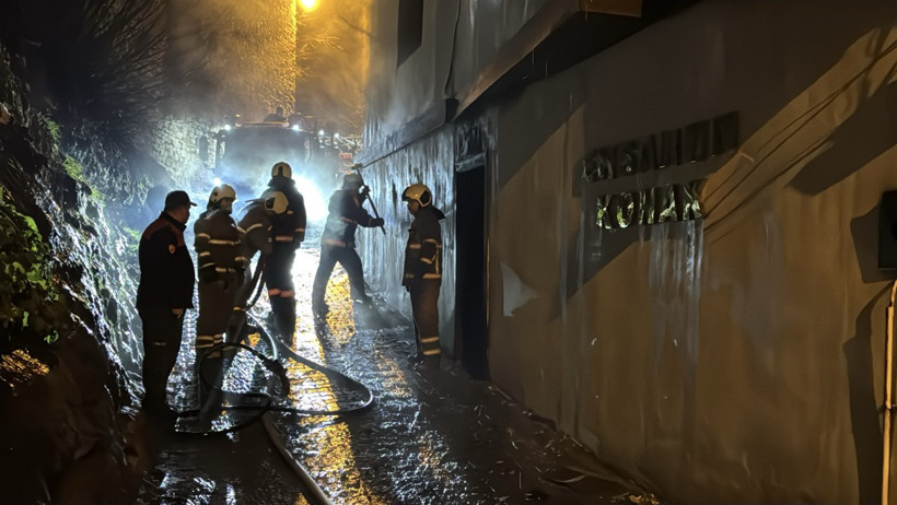 Yanan Konağın Görünümü