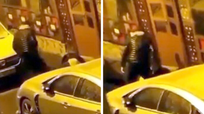 Cadde &Uuml;zerinde Kadınlara Y&ouml;nelik Şiddet Olayı