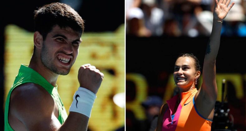 Carlos Alcaraz ve Aryna Sabalenka, Avustralya Açık’ta 3. tura yükseldi