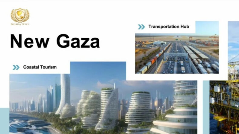 Damat haritayı g&ouml;sterdi: İşte 'Yeni Gazze' planı