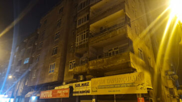 Diyarbakır'da Kolonları &Ccedil;atlayan İki Bina Tahliye Edildi