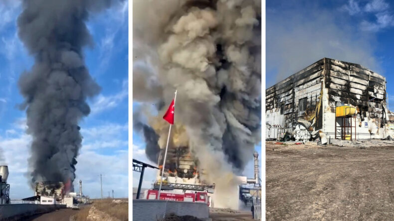 Enerji Santralinde Korku Dolu Anlar: Alevler Saatlerce S&ouml;nd&uuml;r&uuml;lemedi