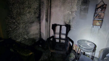 Ev Yangınında Mahsur Kalanlar Kurtarıldı