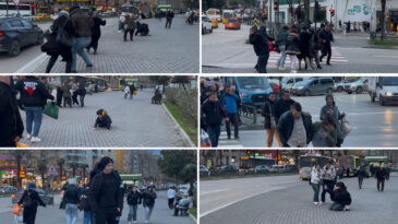 Fırtınada U&ccedil;mamak İ&ccedil;in Yerlere Yattılar