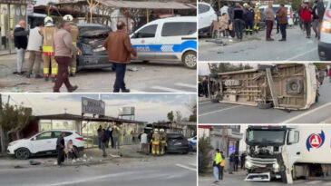 Hatay&rsquo;da zincirleme kaza: 1&rsquo;i ağır 11 yaralı