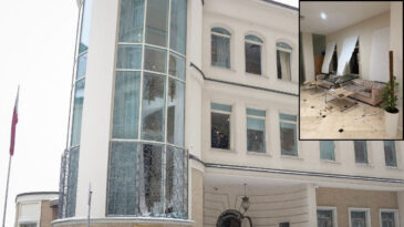 Hipersonik balistik f&uuml;zeler kullanıldı… B&uuml;y&uuml;kel&ccedil;ilik binası da zarar g&ouml;rd&uuml;