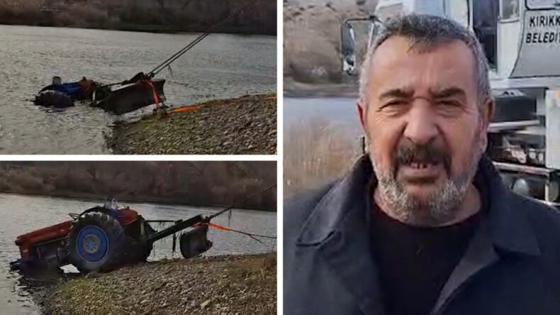 Irmak Kenarında Temizlik Efsaneleşti: Traktör Suya Gömmek Üzere Kaydı