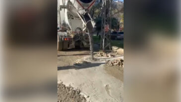 Kanalizasyona &Ccedil;imento D&ouml;kerek Cezalandırılan Firma