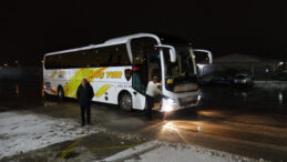 Kar Bastırdı, Otob&uuml;s Seferleri Durduruldu