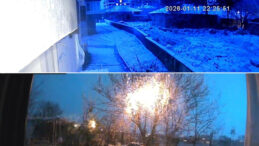 Kar Yağışı &Ouml;ncesi G&ouml;kkuşağı G&ouml;r&uuml;nt&uuml;lendi