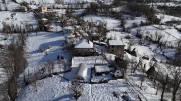 Kar Y&uuml;k&uuml;ne Dayanamayan Seralar Yıkıldı