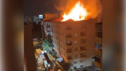 Kartal&rsquo;da 5 Katlı Binada Yangın