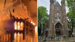 Kilisede Yangın: Saatlerdir Alev Alev