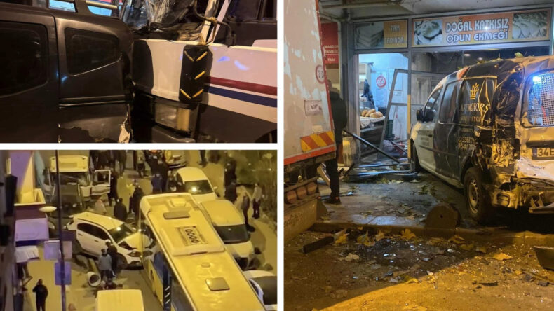 Kontrolden Çıkan Kamyonet Sokakları Savaş Alanına Çevirdi