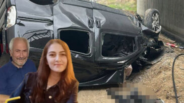 K&ouml;pr&uuml;den d&uuml;şen ara&ccedil;ta 2 &ouml;l&uuml;, 3 yaralı