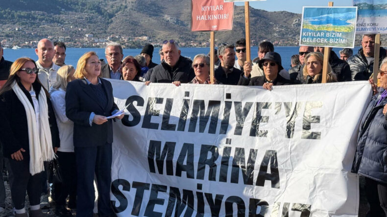 Marmaris'te Marina Protestosu