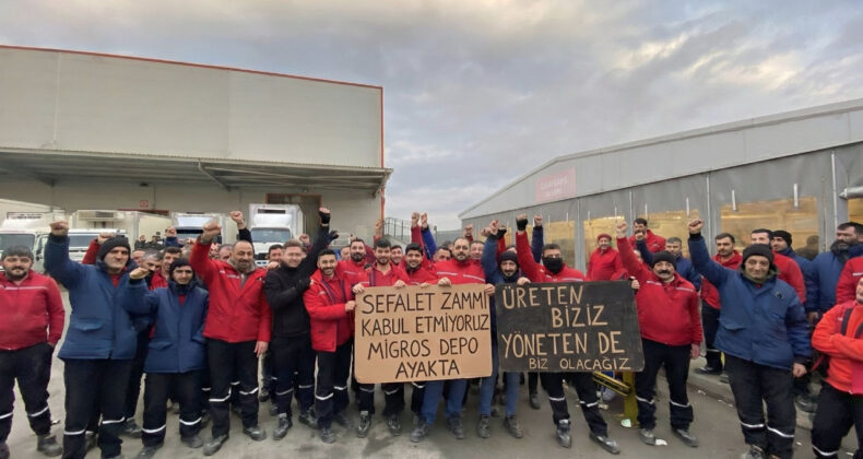 Migros Depo İşçileri İş Bıraktı