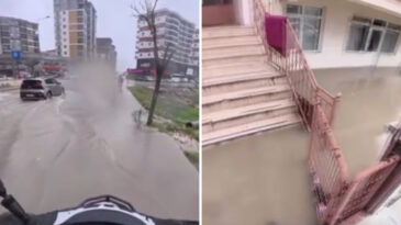 Motorunun &Uuml;zerinde Manzaraya Şaşırdı: Bu Ne Oğlum?
