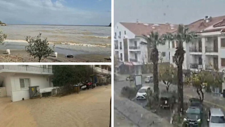 Muğla'da Sağanak Yağış Alarmı: Yollar Su İ&ccedil;inde, Denizin Rengi Değişti