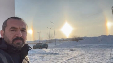 Nadir G&ouml;r&uuml;len Doğa Olayı Karlıova'da G&ouml;r&uuml;nt&uuml;lendi