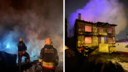 Ordu'da ardı ardına &ccedil;ıkan yangınlar: 2 ev ve 1 samanlık alev alev yandı, 2 kişi dumandan etkilendi