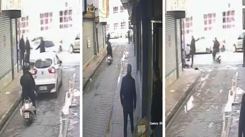 Parti İl Başkanının, Gazeteci Durmuş Tuna'yı Vurması Anlarının G&ouml;r&uuml;nt&uuml;leri Ortaya &Ccedil;ıktı