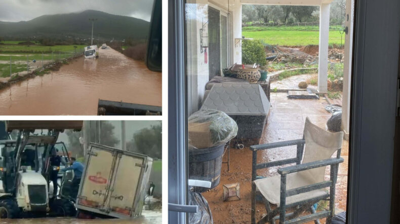 Sağanak Bodrum'u Vurdu