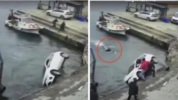 Sarıyer&rsquo;de Otomobil Denizle Buluştu: Tekneden Atlayan Kişi Yardım İ&ccedil;in Y&uuml;zerek Geldi