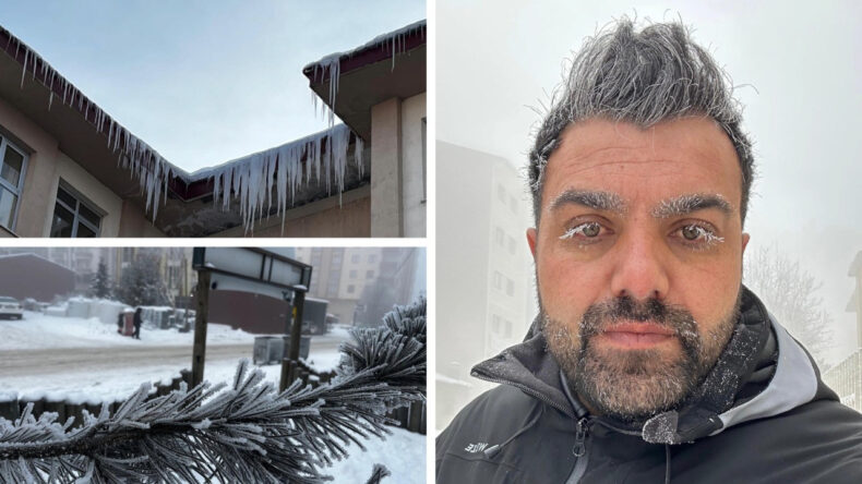Sibirya Soğukları Ardahan'ı Etkisi Altına Aldı: Dışarı Çıkanların Kaş ve Kirpikleri Dondu