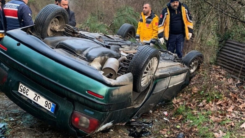 Takla Atan Otomobilin S&uuml;r&uuml;c&uuml;s&uuml; Hayatını Kaybetti