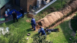 Tesisat &Ccedil;alışması Sırasında İnsan Kemikleri Bulundu