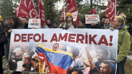 TİP'ten ABD B&uuml;y&uuml;kel&ccedil;iliği &Ouml;n&uuml;nde Venezuela Protestosu