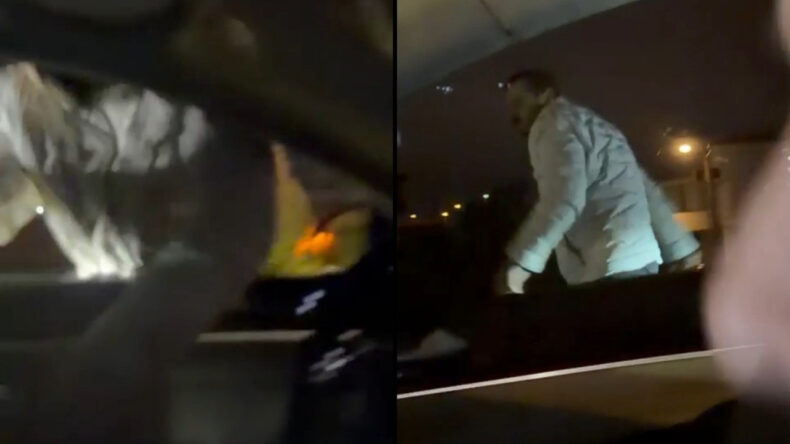 Trafik Magandası Aracın İçindekileri Bıçakladı