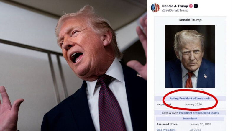 Trump Kendini 'Venezuela Başkan Vekili' Olarak Tanıttı