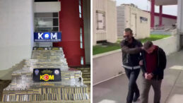 15 Milyon Liralık Ka&ccedil;ak Sigarayla Yakalandı: 'Bardak Sanıyorum'