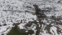 3 Bin Yıllık Taş Yapılar Kar Altından Ortaya &Ccedil;ıktı