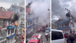 3 Katlı Binada Yangın: Elektrik Kabloları Patladı, 2 Kişi Dumandan Etkilendi