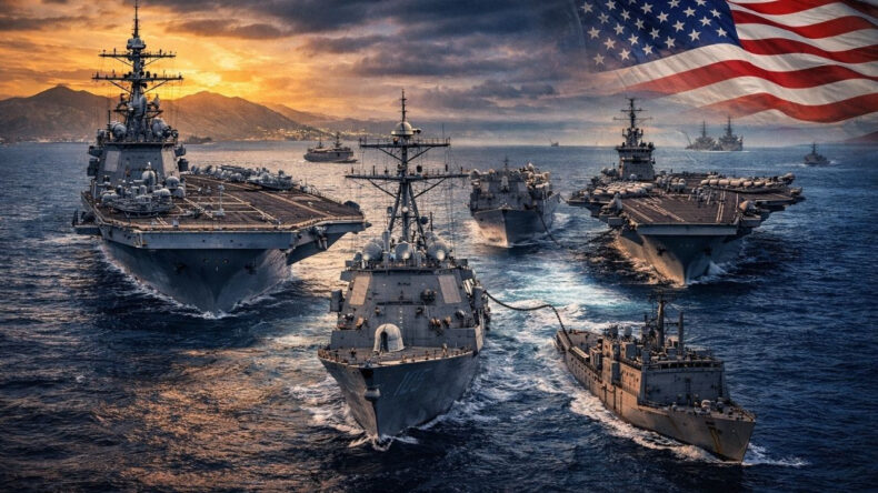 ABD'den B&uuml;y&uuml;k Askeri M&uuml;cadele: Gemiler 23'e Y&uuml;kseldi